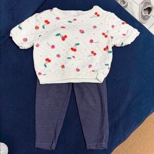 Cherry Print Baby Outfit